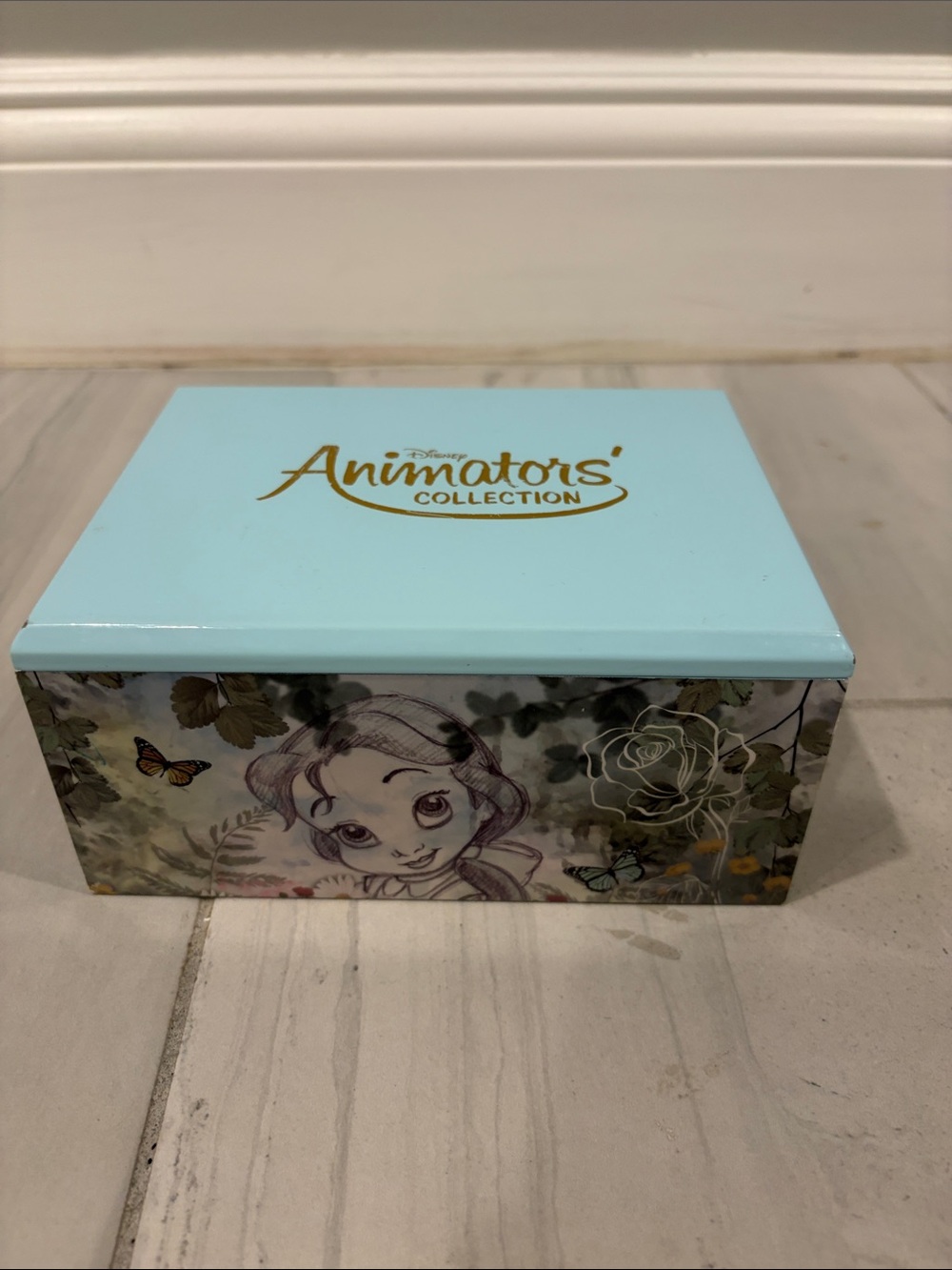 Disney Animators' Collection Light Blue Trinket Box